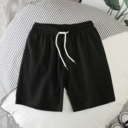 Solid Summer Fashion Casual Men's Sports Shorts Street Wear Fashion Men's Pants Drawstring Breath Board Shorts Male