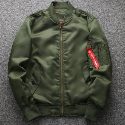 Autumn Oversized Male Ma1 Army Green Military Coat Ma-1 Aviator Pilot Air Jacket Men Bomber Flight Jacket