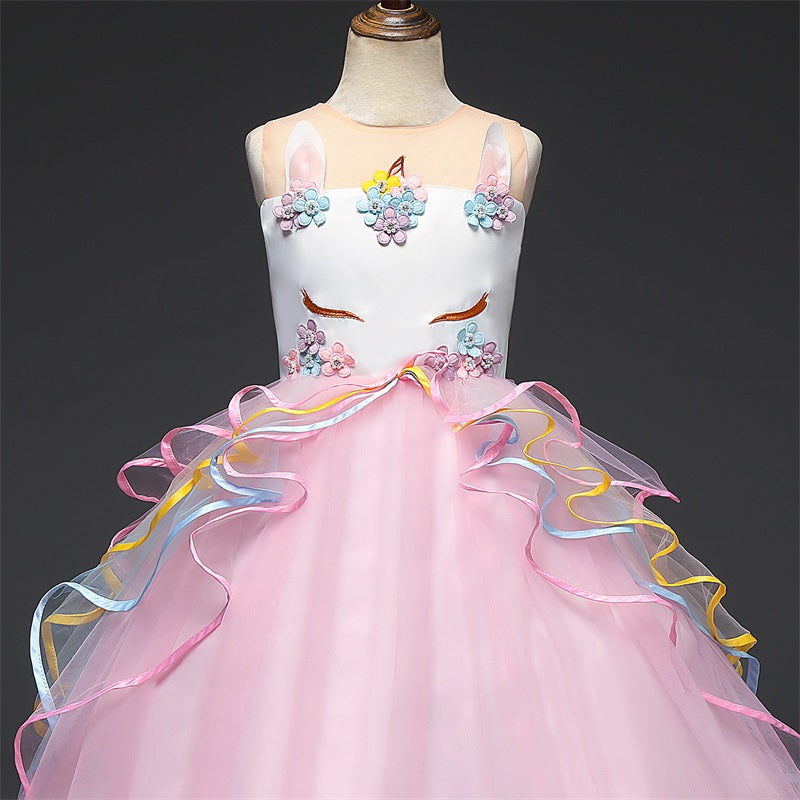 sixsr Red Girl Lace Embroidery Christmas Birthday Party Dress Flower Wedding Gown Formal Kids Dresses For Girls Teen Clothes 6 14 Yrs