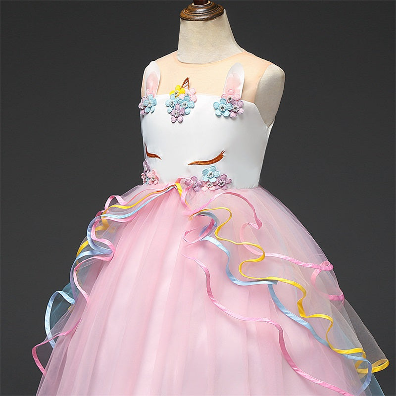 sixsr Red Girl Lace Embroidery Christmas Birthday Party Dress Flower Wedding Gown Formal Kids Dresses For Girls Teen Clothes 6 14 Yrs