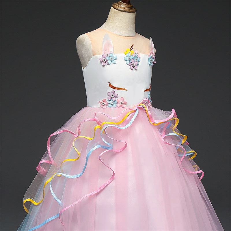 sixsr Red Girl Lace Embroidery Christmas Birthday Party Dress Flower Wedding Gown Formal Kids Dresses For Girls Teen Clothes 6 14 Yrs